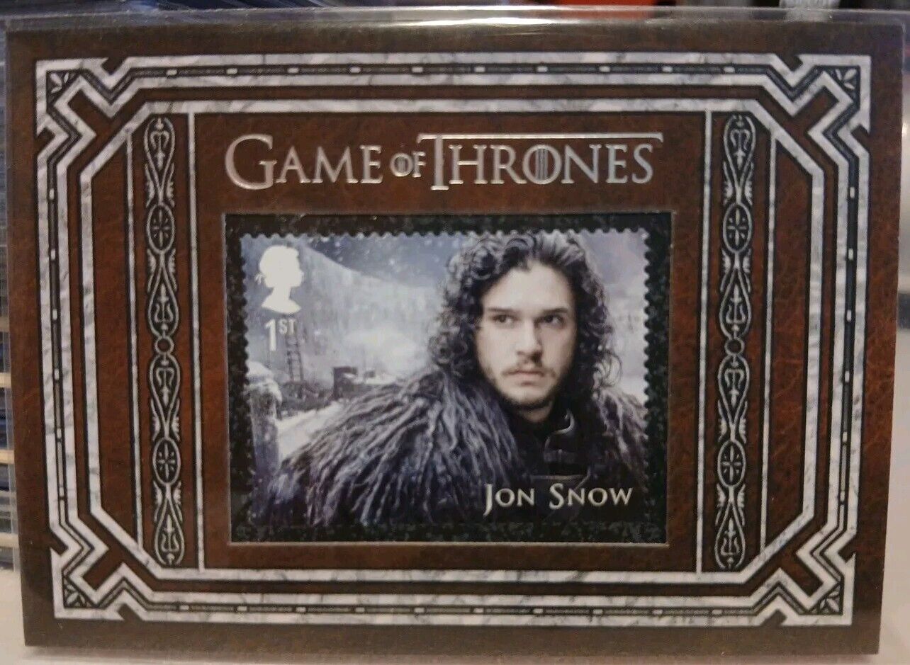 Game Of Thrones Inflexions Jon Snow U.K. Stamp Insert Card S4 Kit Harrington 