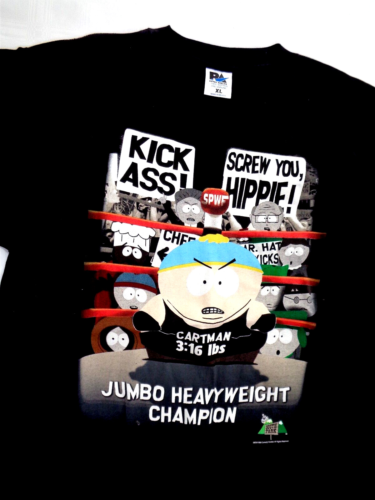 NEW South Park Jumbo Cartman T-Shirt - Comedy Central by Royal Avalon SZ XL