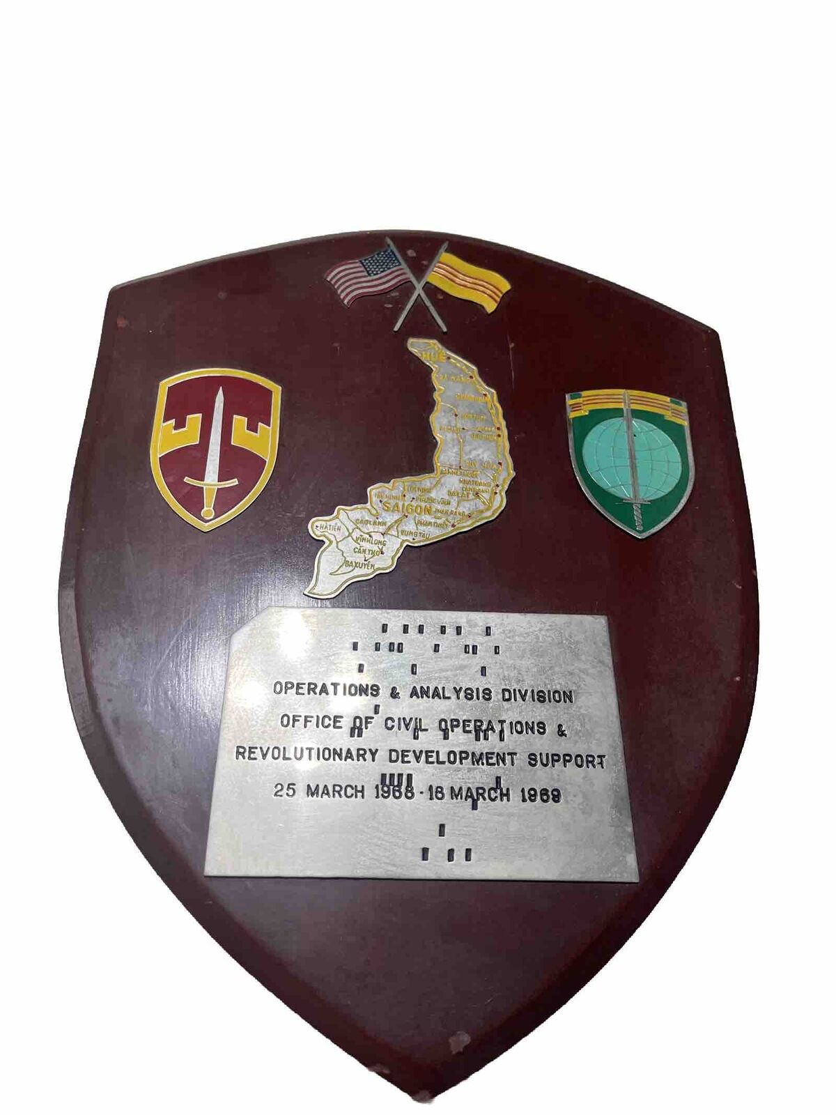 macv sog collectables in country made plaque