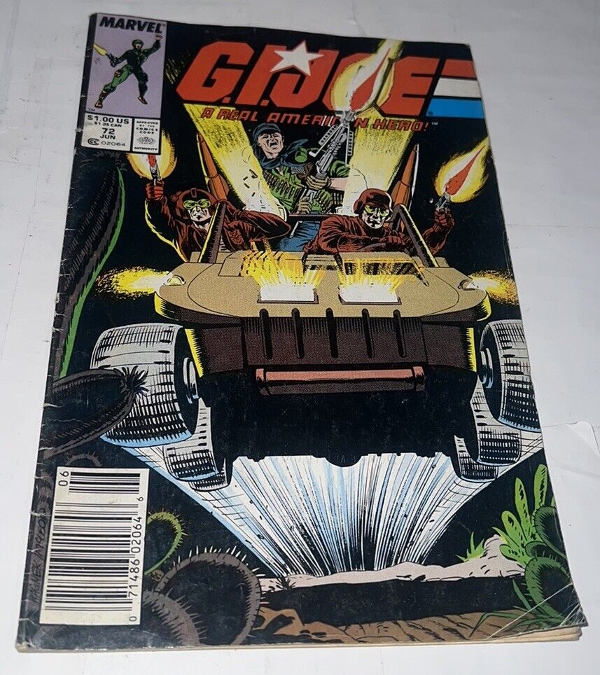 G.I. Joe A Real American Hero #72 Marvel Comics Vintage June 1988