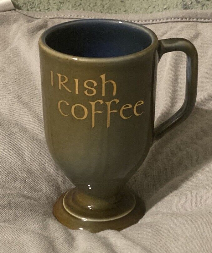 Vintage 1960s Wade Irish Porcelain Footed Irish Coffee Mug Cup 8 oz / Ireland