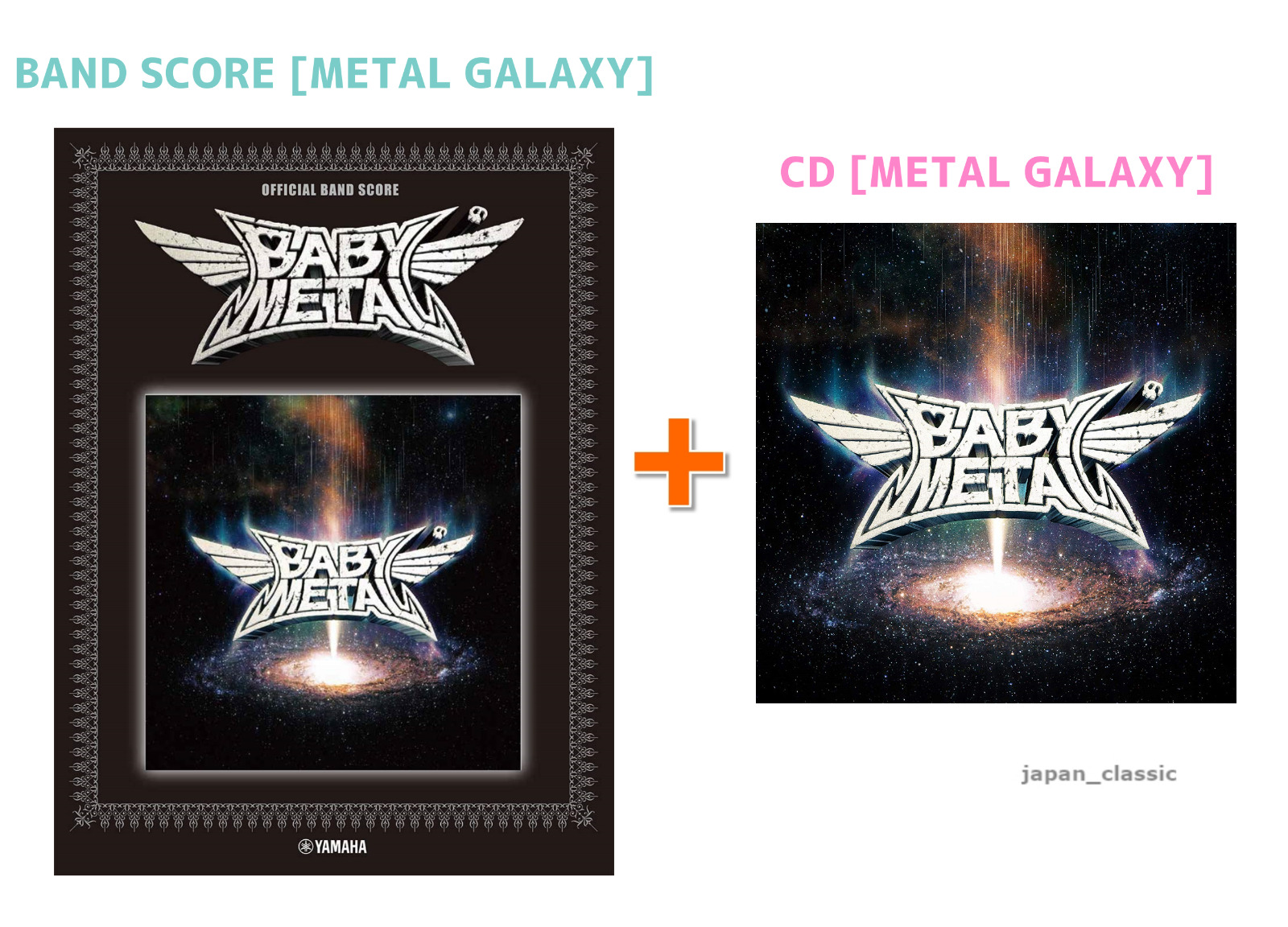 BABYMETAL METAL GALAXY OFFICIAL BAND SCORE JAPANESE + CD JAPAN Tracking
