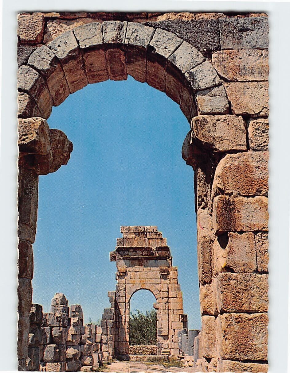 Postcard Roman Ruins Meknes Volubilis Morocco