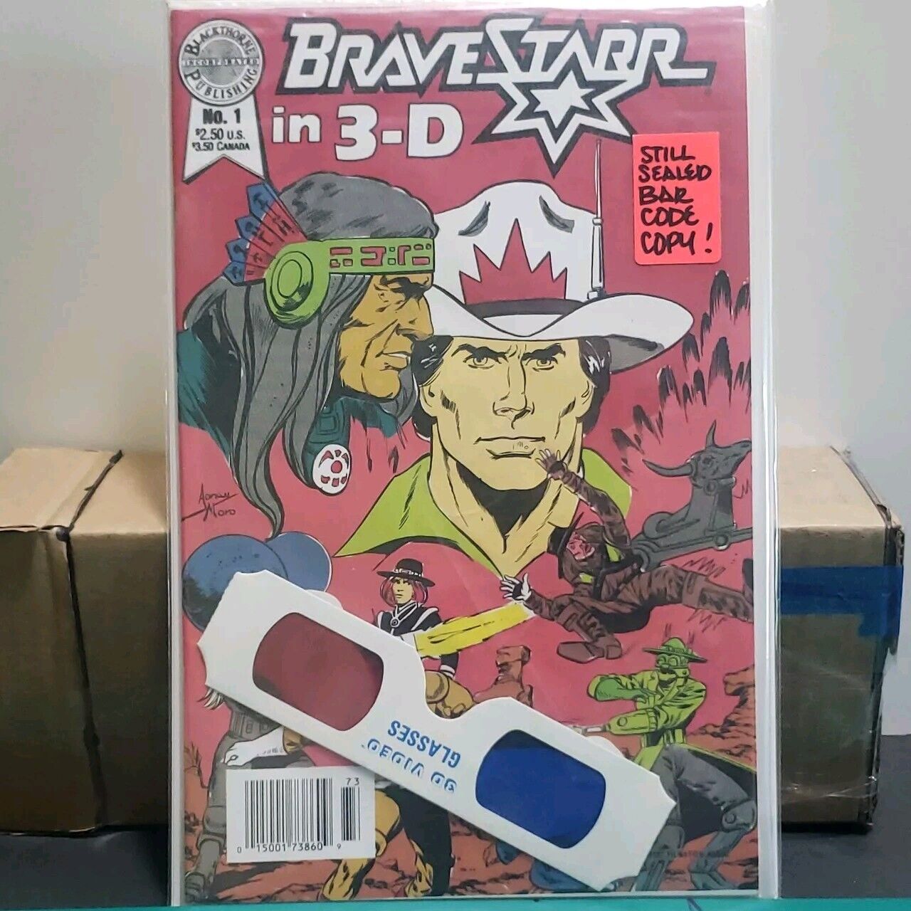 BraveStarr in 3-D #1  1987 NM  3-D Series #27  HG/NM Blackthorne Comic SEALED