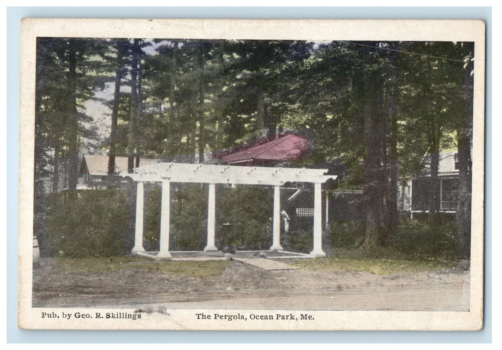 c1920s The Pergola Ocean Park Maine ME Posted Geo R Skillings Postcard