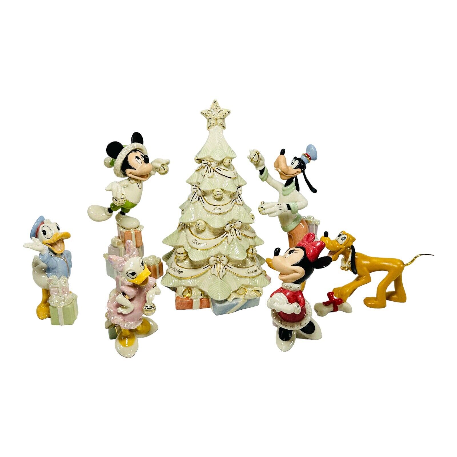 Lenox Walt Disney Showcase Mickey And Minnie’s Christmas Celebration NEW IN BOX