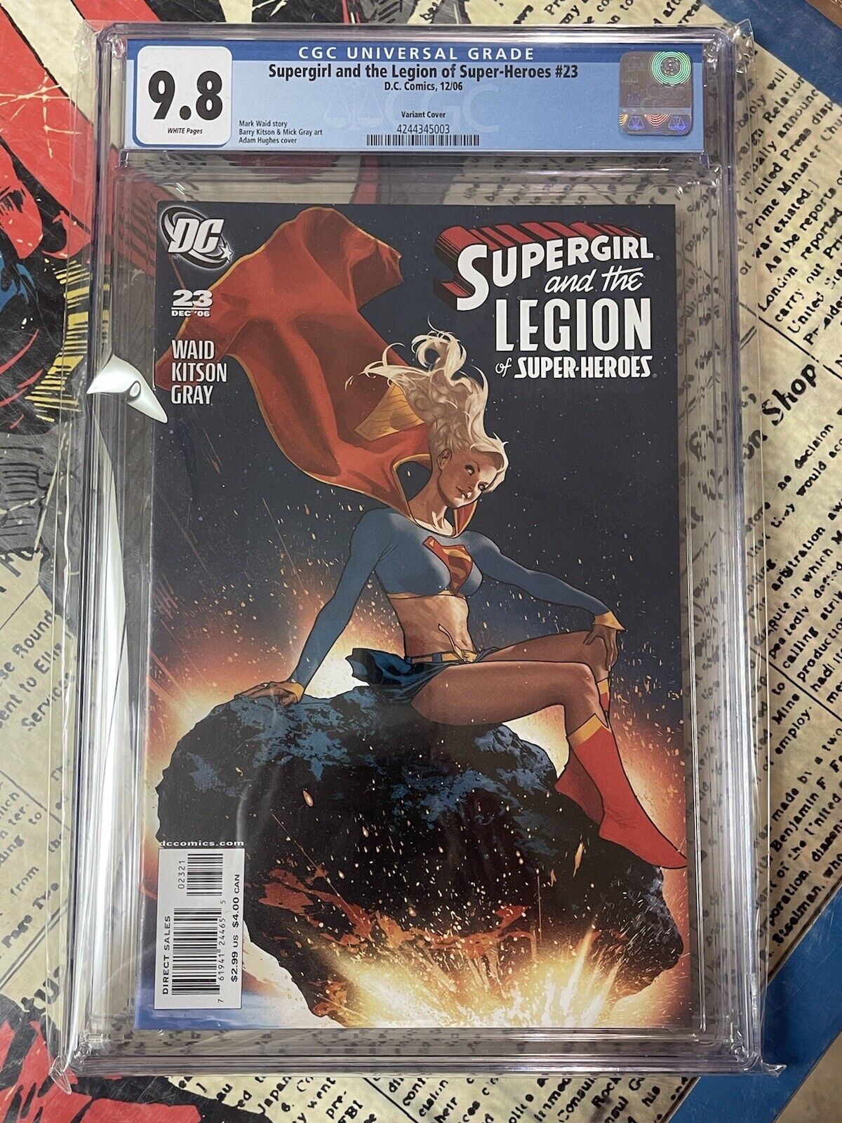 Supergirl and the Legion of Super-Heroes #23 Hughes Variant CGC 9.8