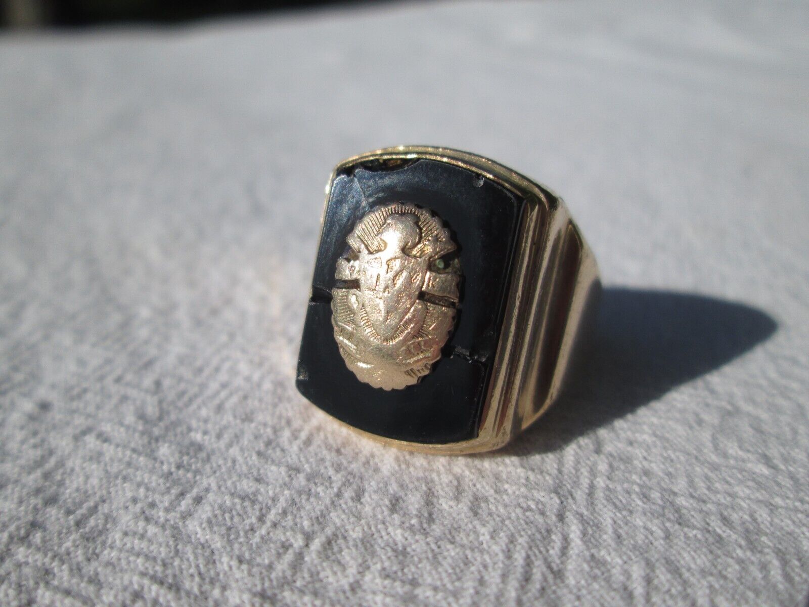 Balfour Mens 10K Gold Pi Kappa Alpha Fraternity Ring Size 10 Vintage 1940s 13.8g