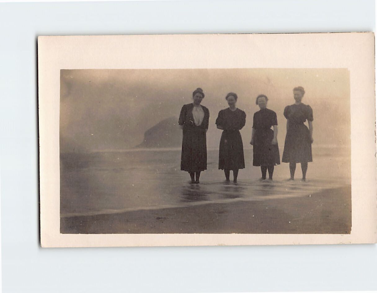 Postcard Four Women by the Beach