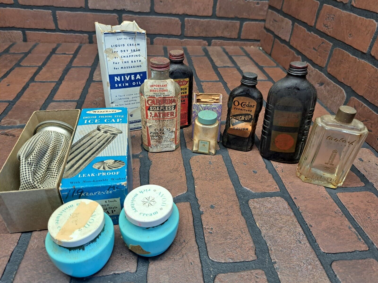 Vintage Healthcare Furniture Care Bottle Lot