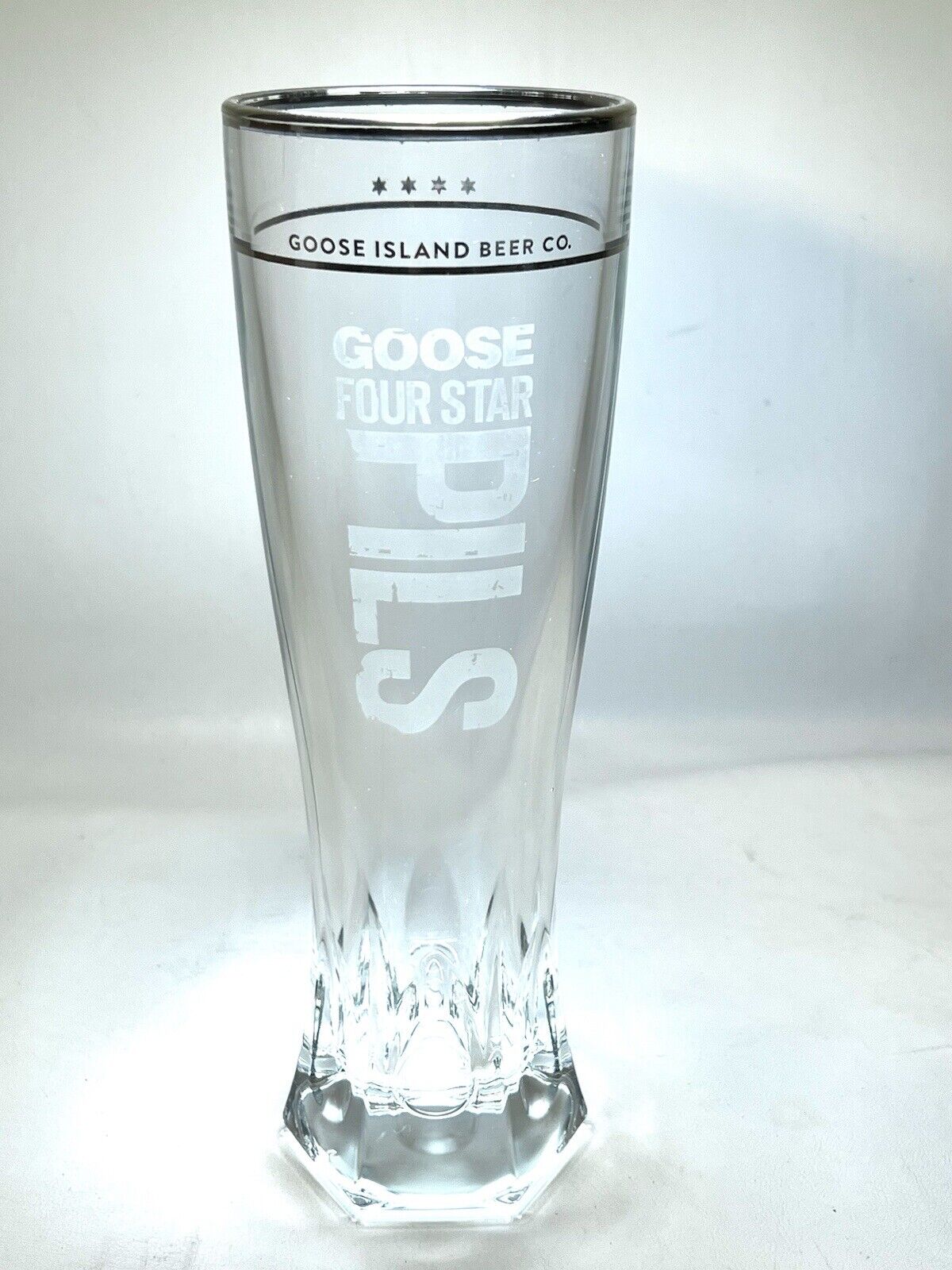Goose Island Signature Four Star Pilsner Glass - Set of 2