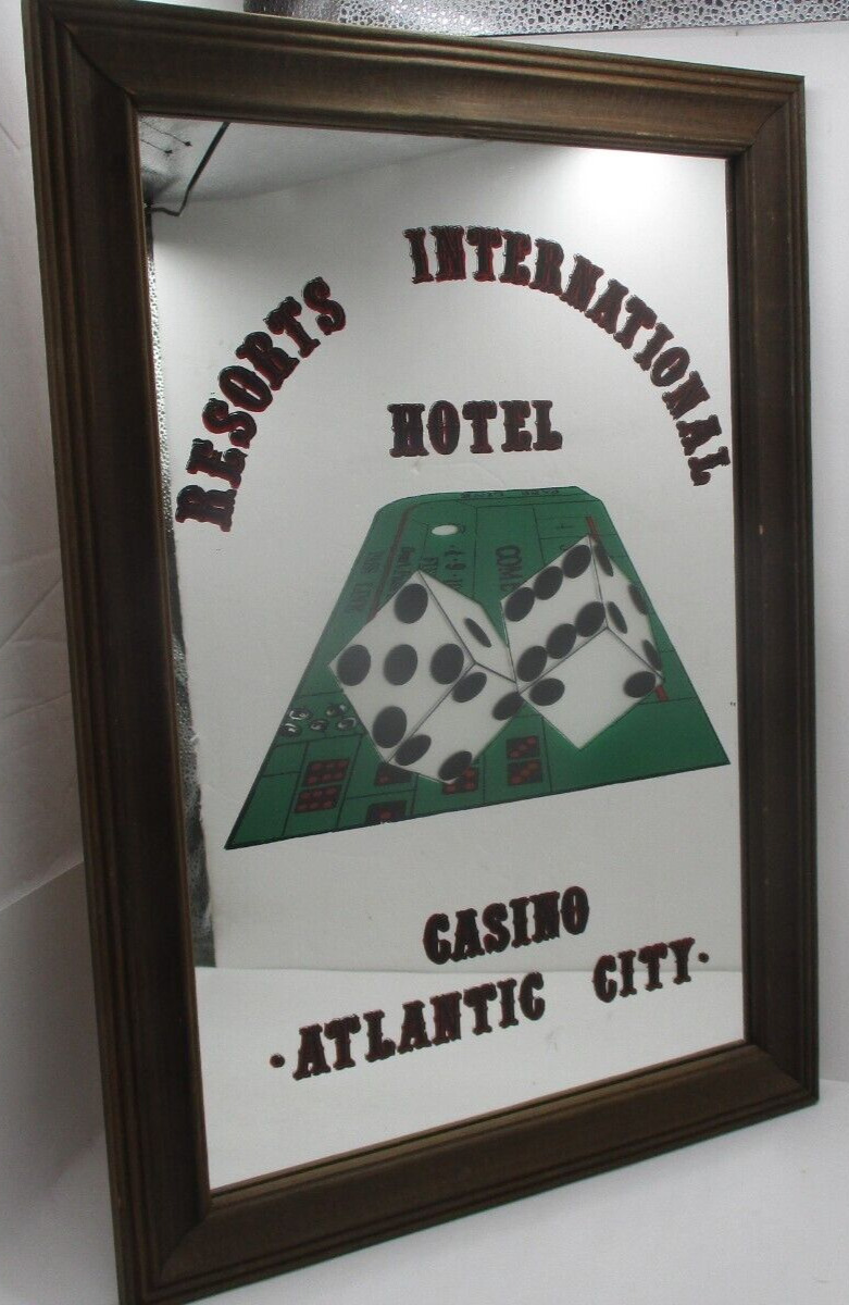 Resorts International Hotel Casino Atlantic City Vintage 78 MIRROR