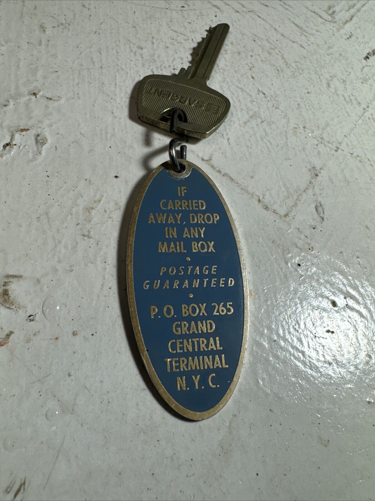 Vintage Grand Central Terminal NYC Locker Key FOB