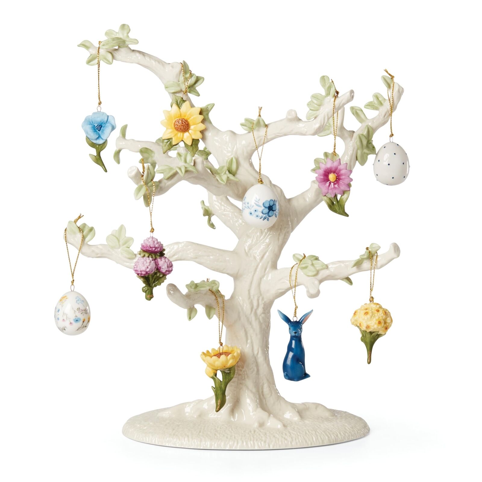 Lenox Floral Easter 10-Piece Ornament & Tree Set, 6.00 LB, Multi, 11
