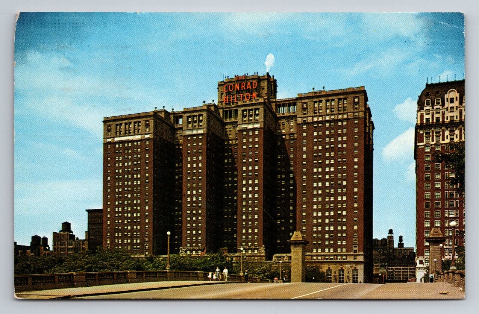 The Conrad Hilton Hotel Chicago Illinois Vintage Posted 1962 Postcard
