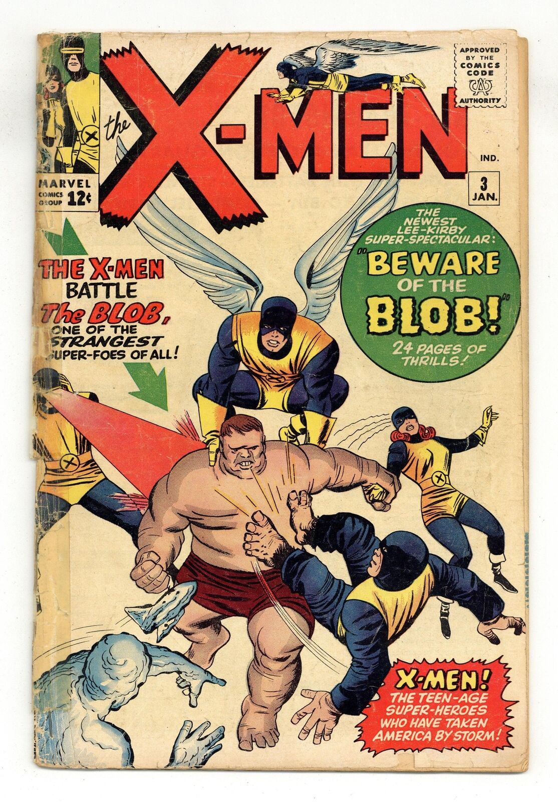 Uncanny X-Men #3 PR 0.5 1964 1st app. Blob