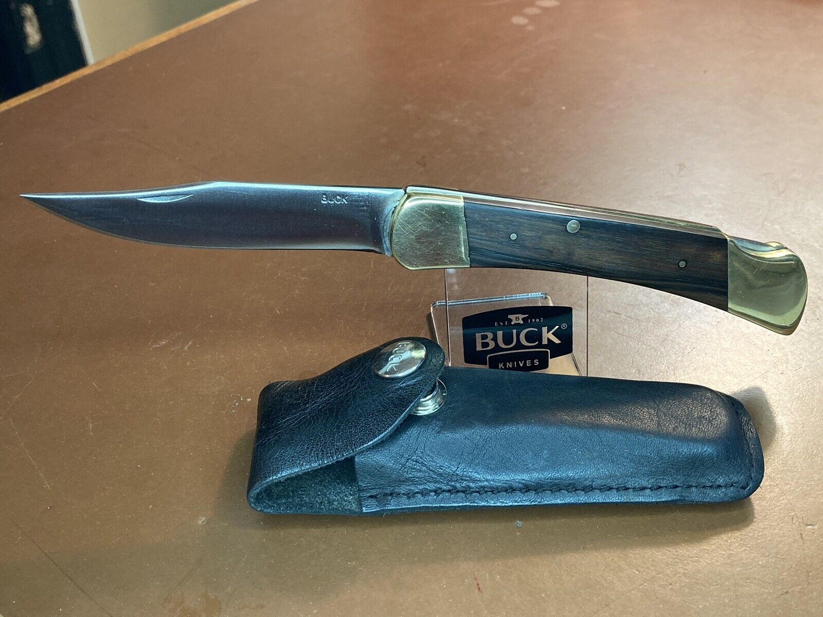 Buck Knife 110 V2 V2 Horizontal Stamp With Original Sheath