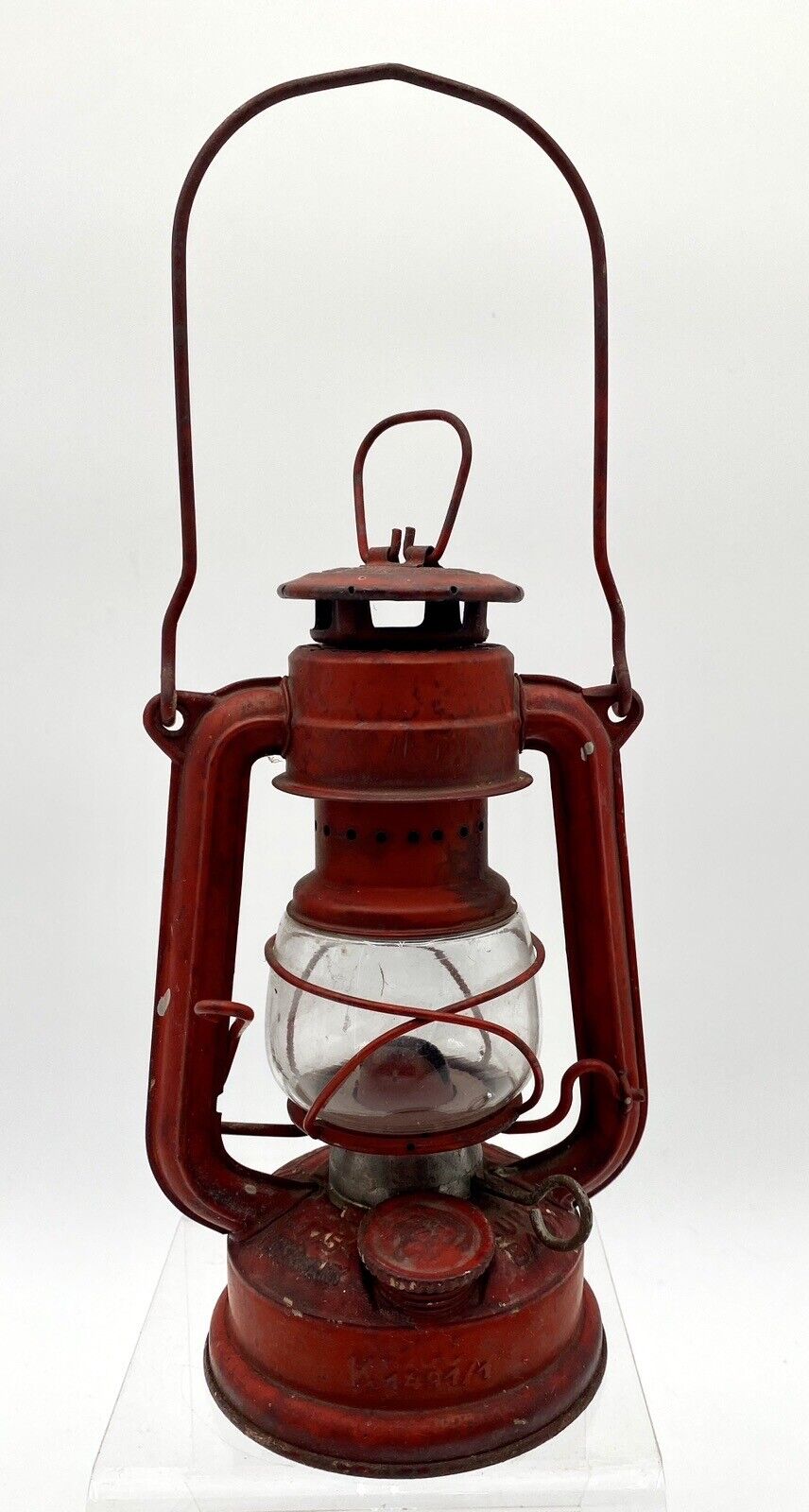 Vintage Feuerhand West German Kerosene Lantern No. 175 Super Baby Great Patina