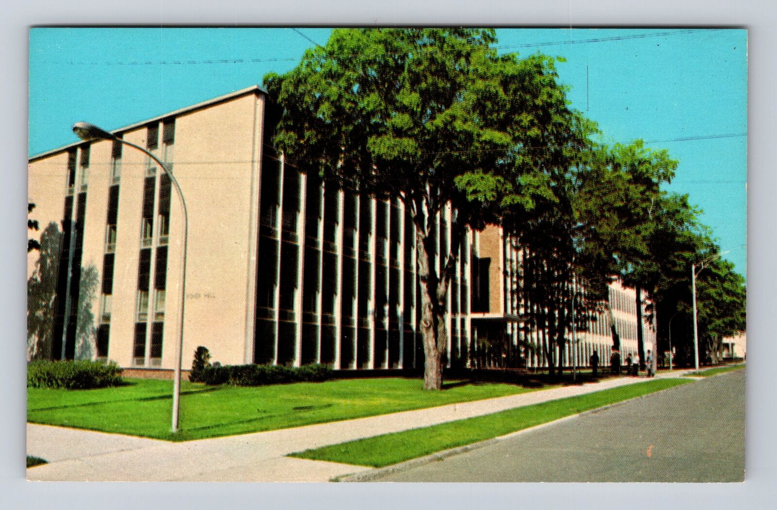 Houghton MI- Michigan Fisher Building Technological University, Vintage Postcard