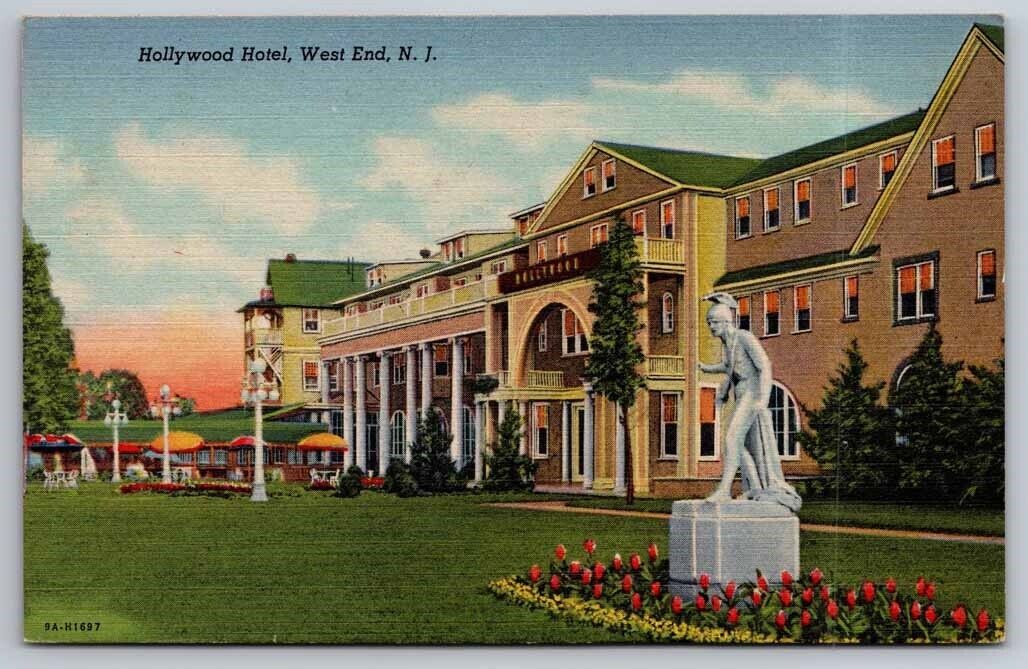 Hollywood Hotel West End NJ New Jersey Postcard 