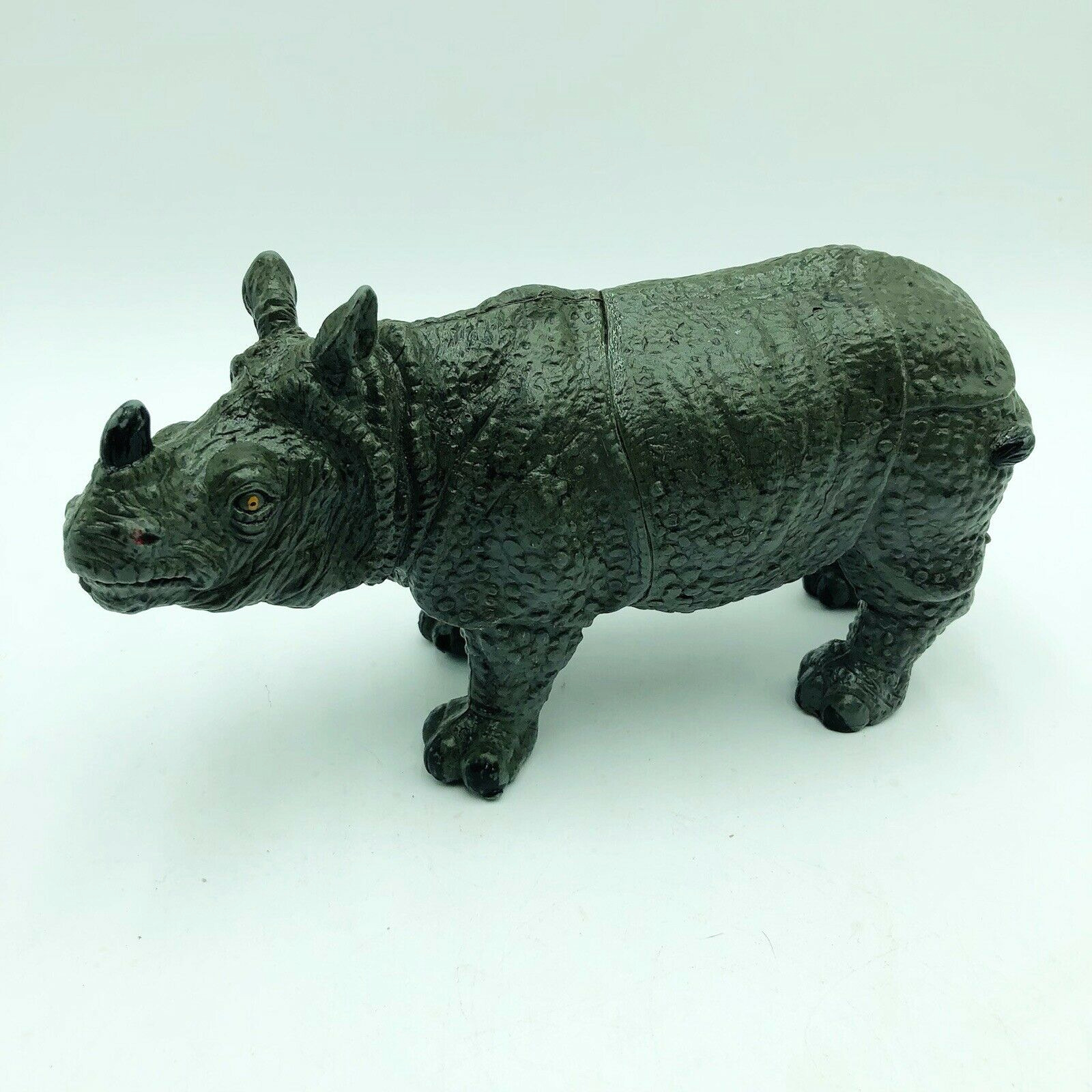Vintage Black Rhinoceros Rhino 11 inch African Animal TM 1994 Action Figure Toy
