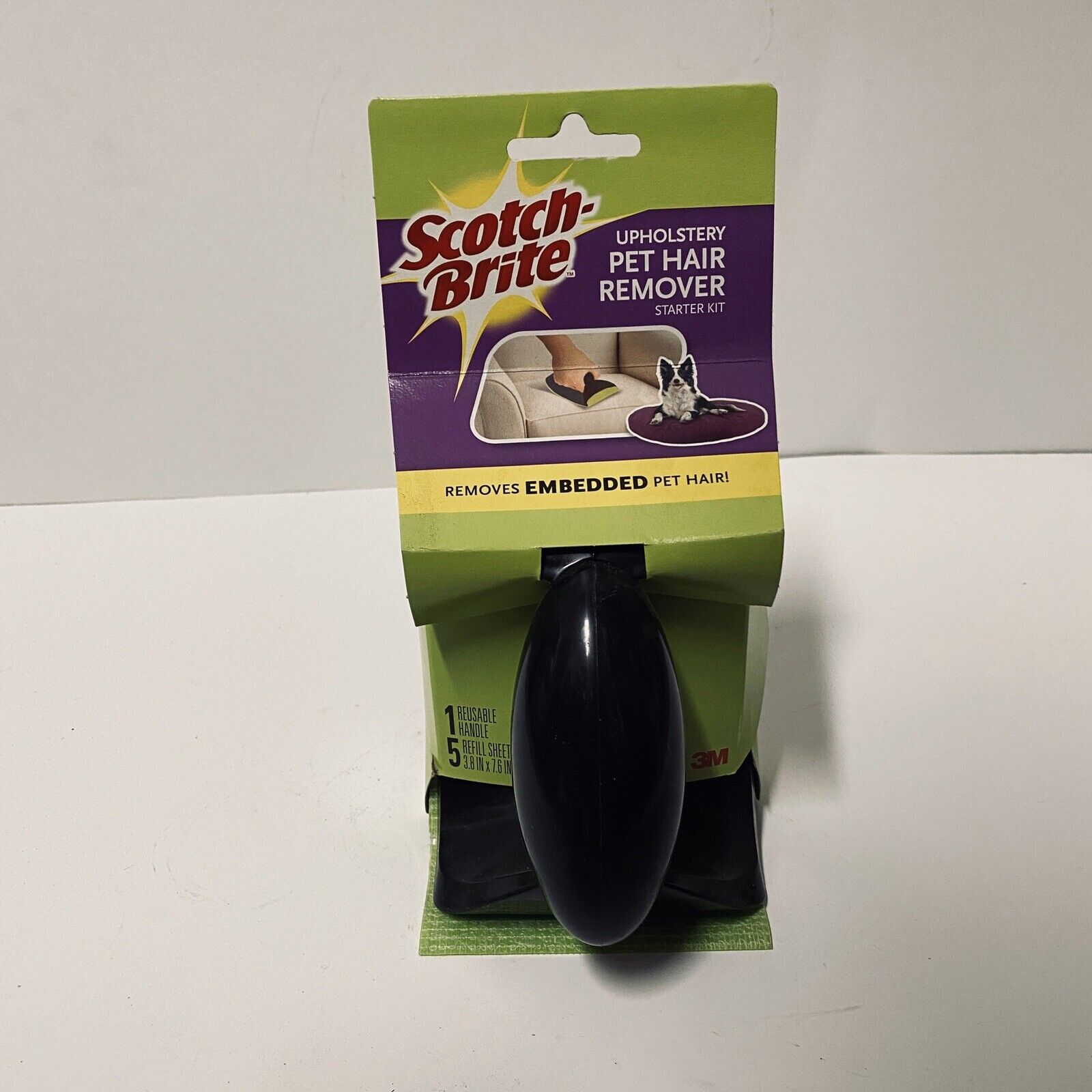 Scotch Brite Upholstery Pet Hair Remover Kit 5 Refill Sheets