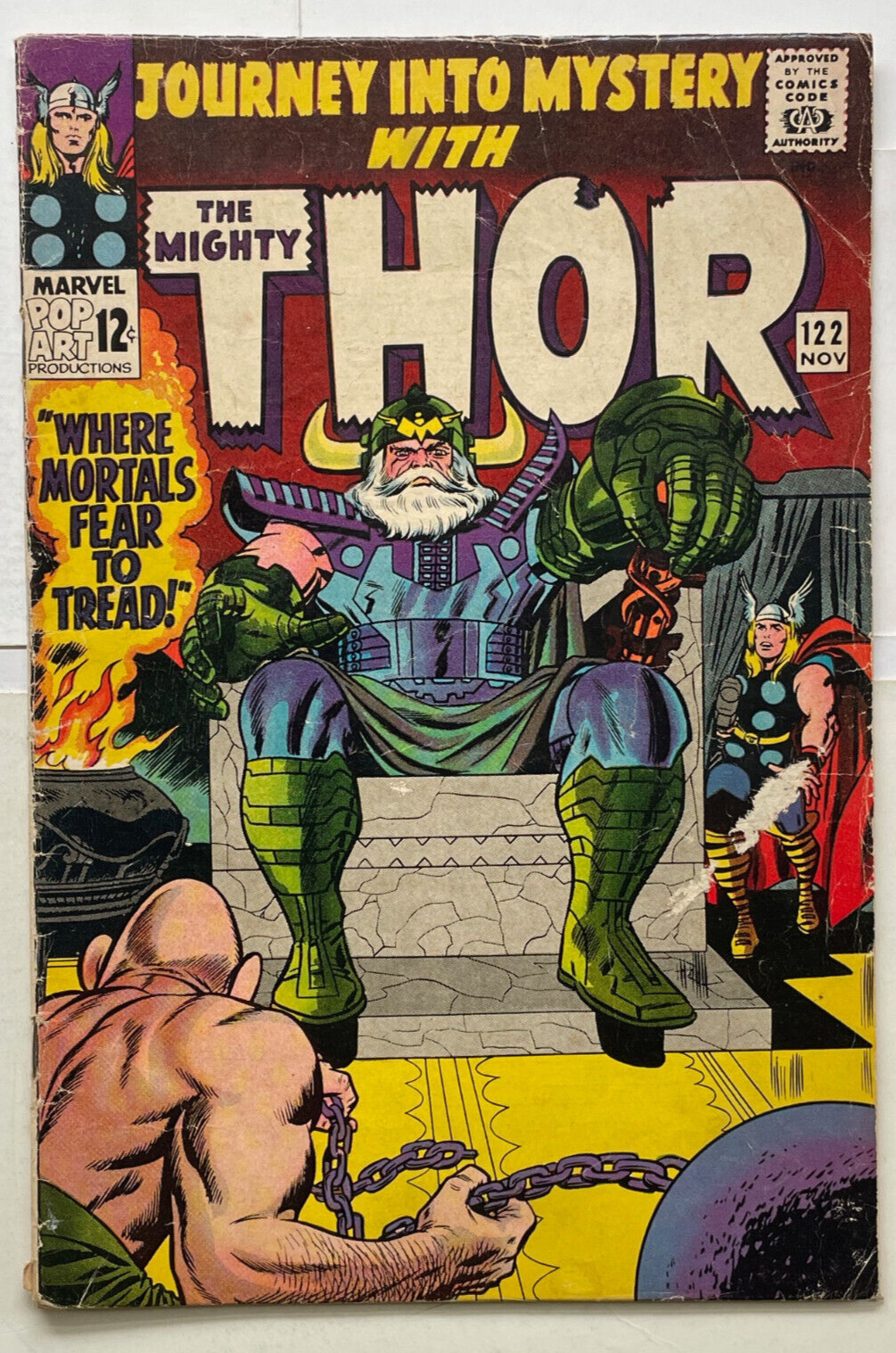 Journey Into Mystery with the Mighty Thor #122 -MARVEL COMICS -1965