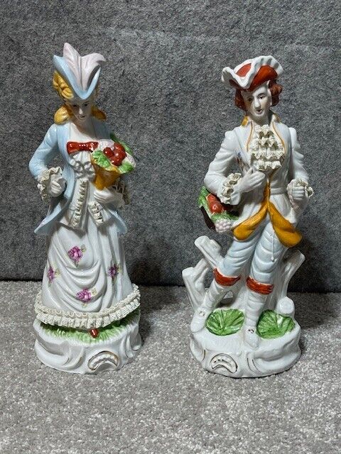 Victorian Figurines Brinn's Porcelain Hand Decorated