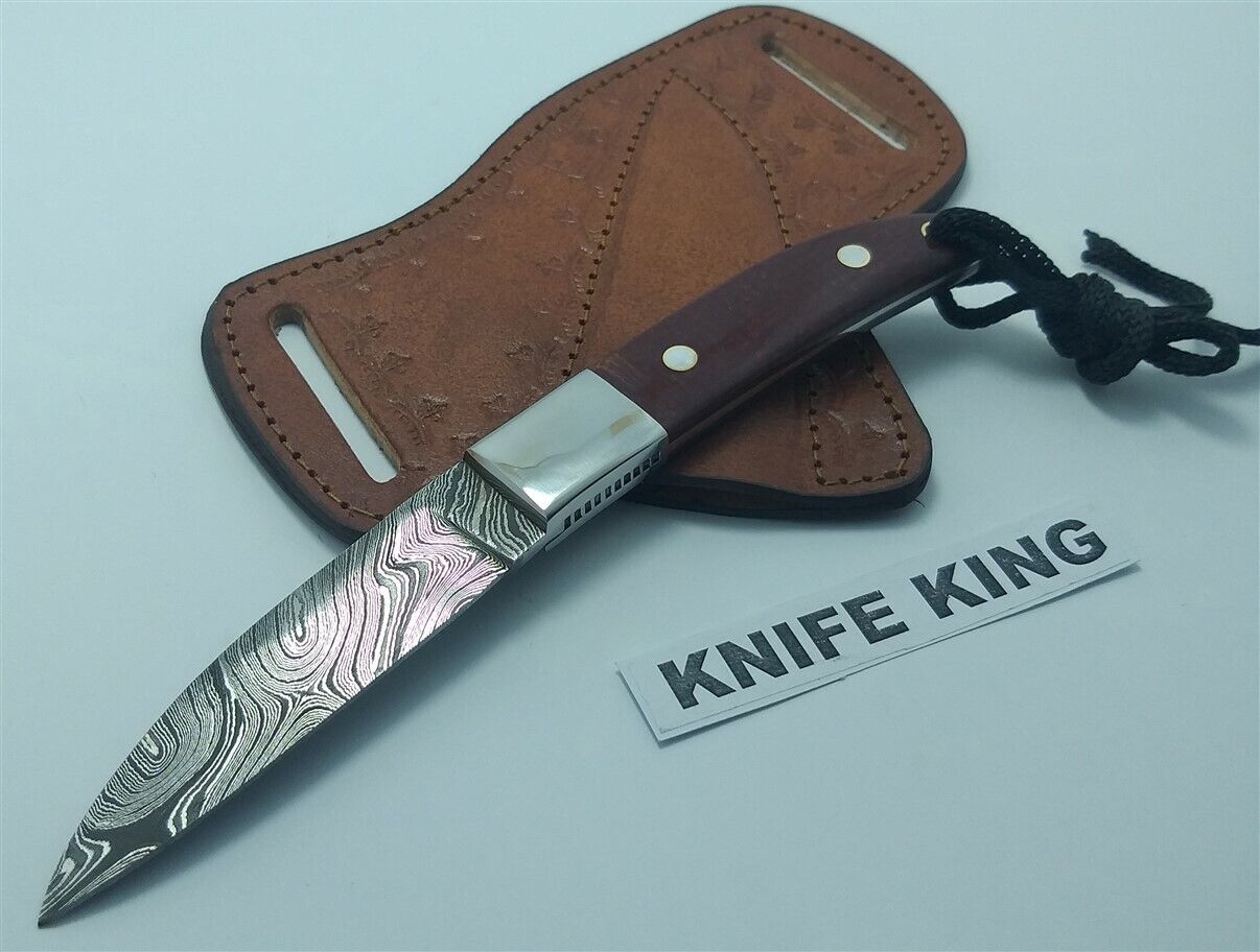 Custom Hand Crafted Damascus Steel Loveless Design City Hunter Knife