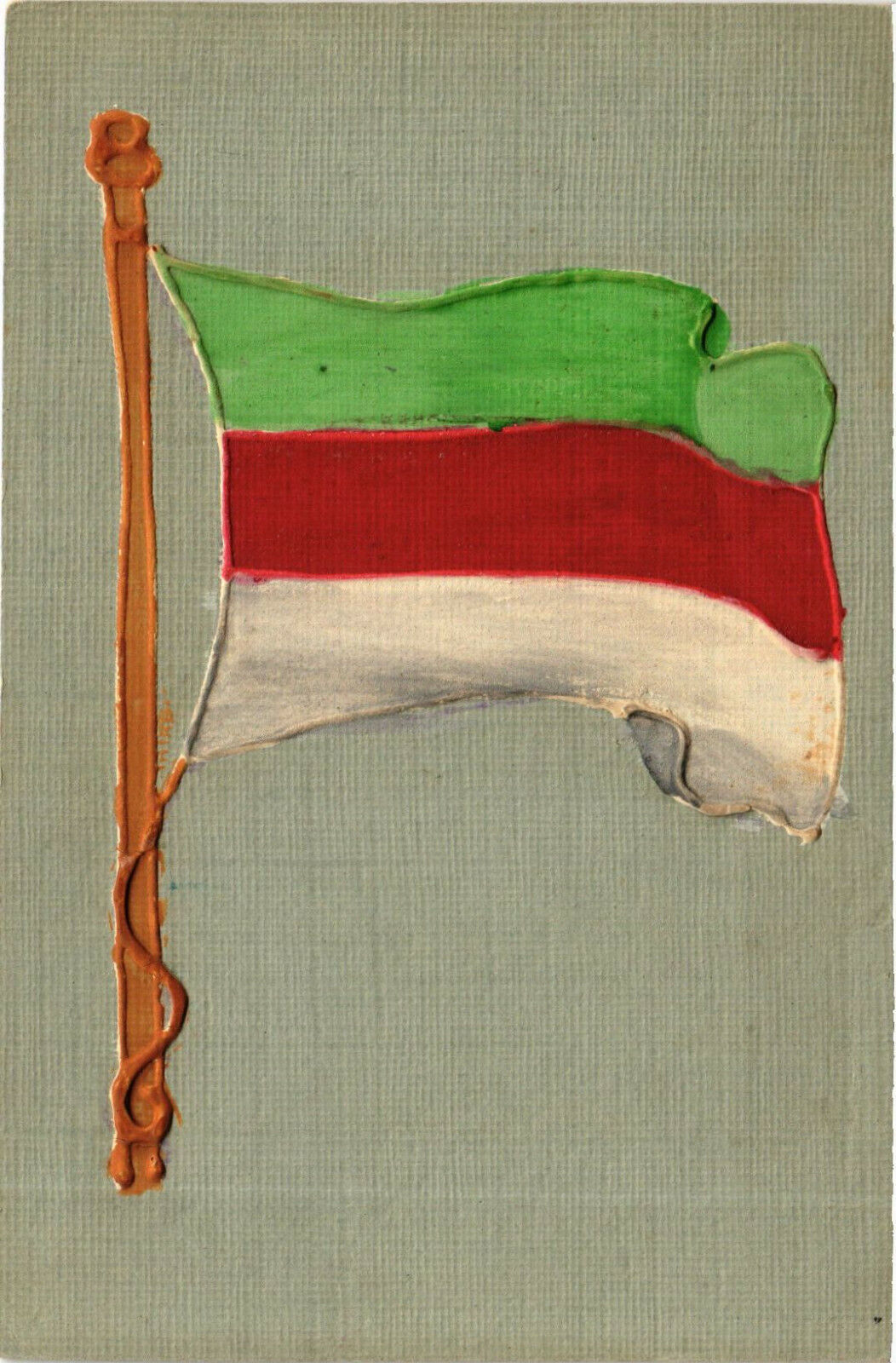 PC CPA ITALY, POLITICAL PROPAGANDA, FLAG, Vintage Postcard (b17820)