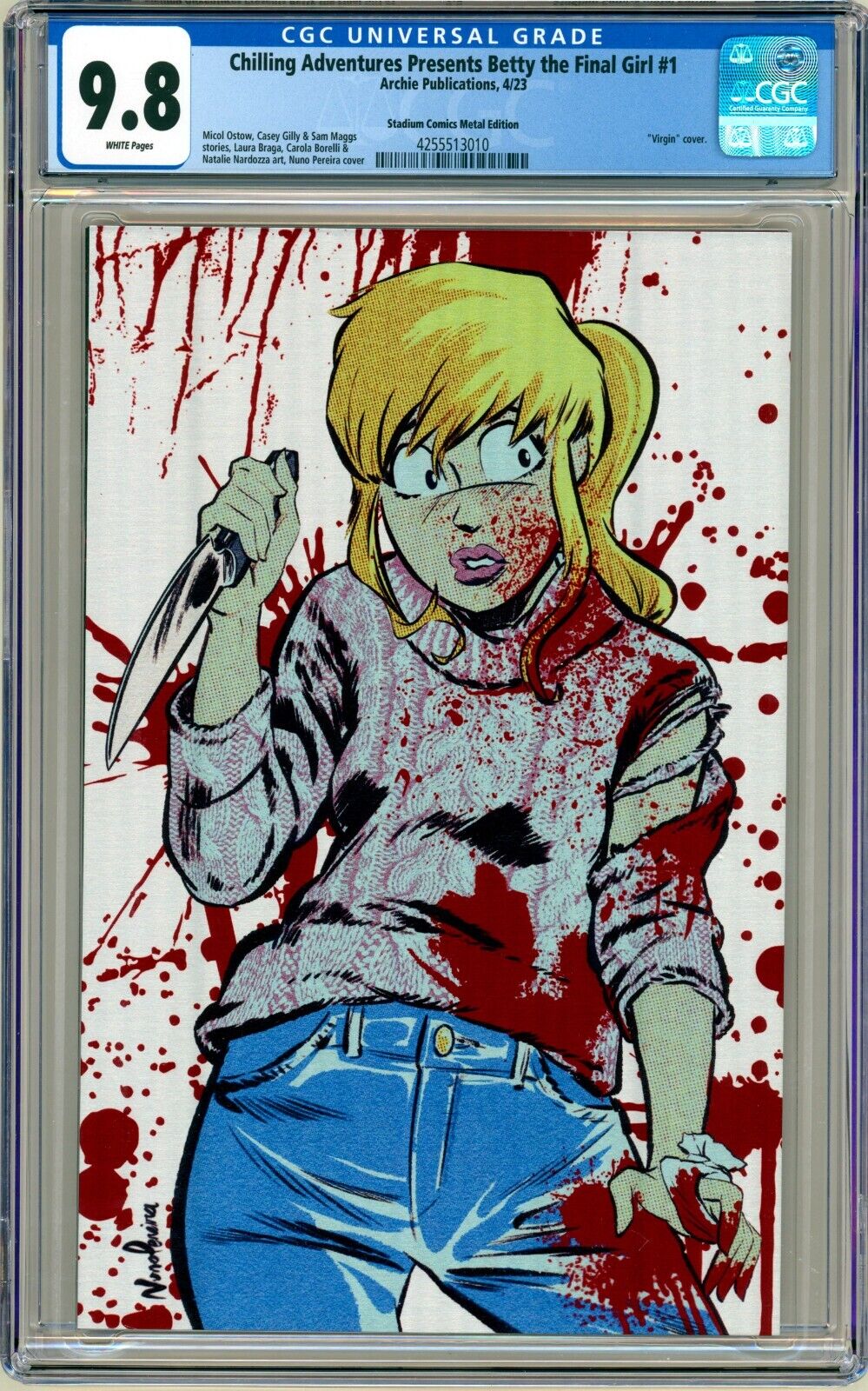 Archie CHILLING ADVENTURES: BETTY the FINAL GIRL Metal HORROR Variant CGC 9.8