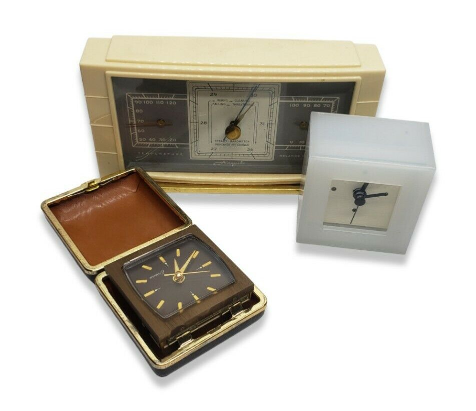 Vintage Airguide Thermometer , Endura, Umbra, Alarm Clocks