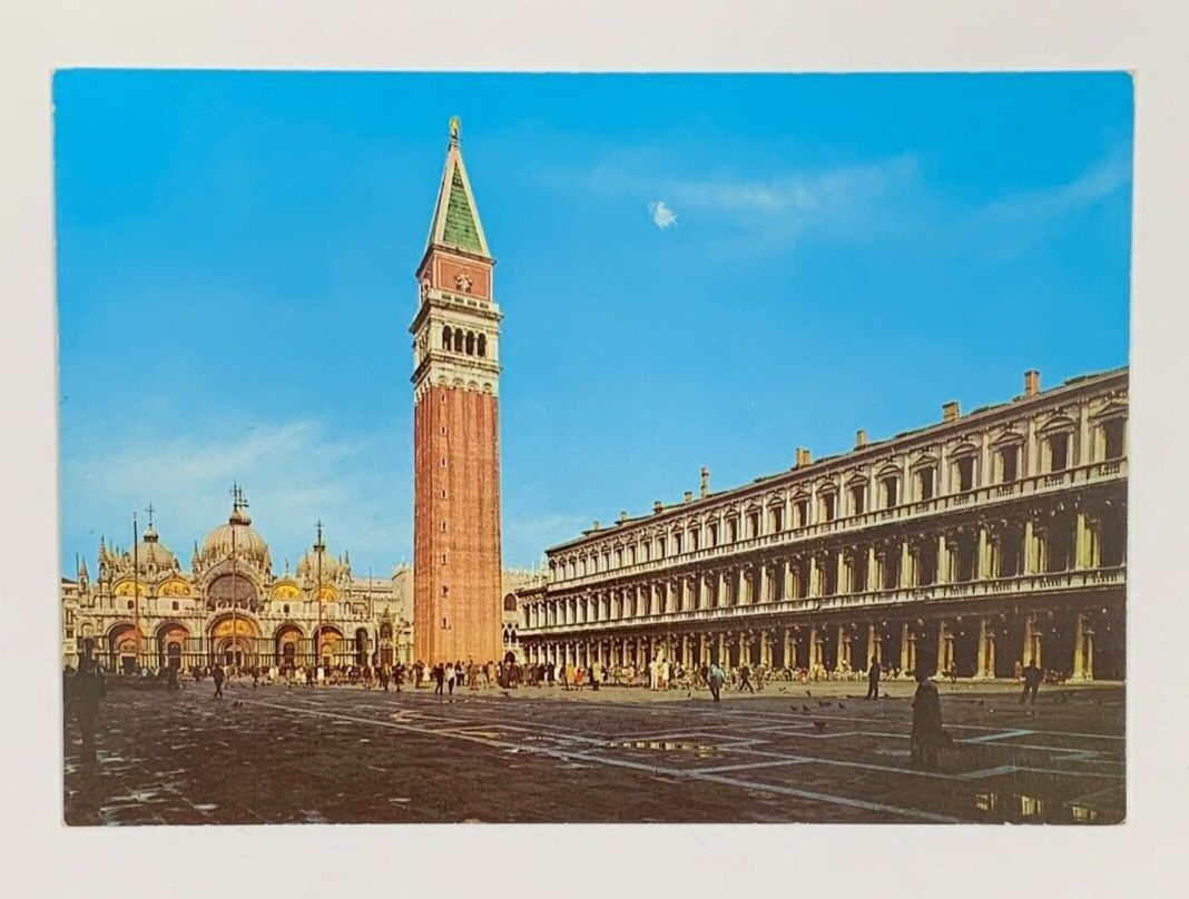 St. Mark's Square Venice Italy Postcard Unposted