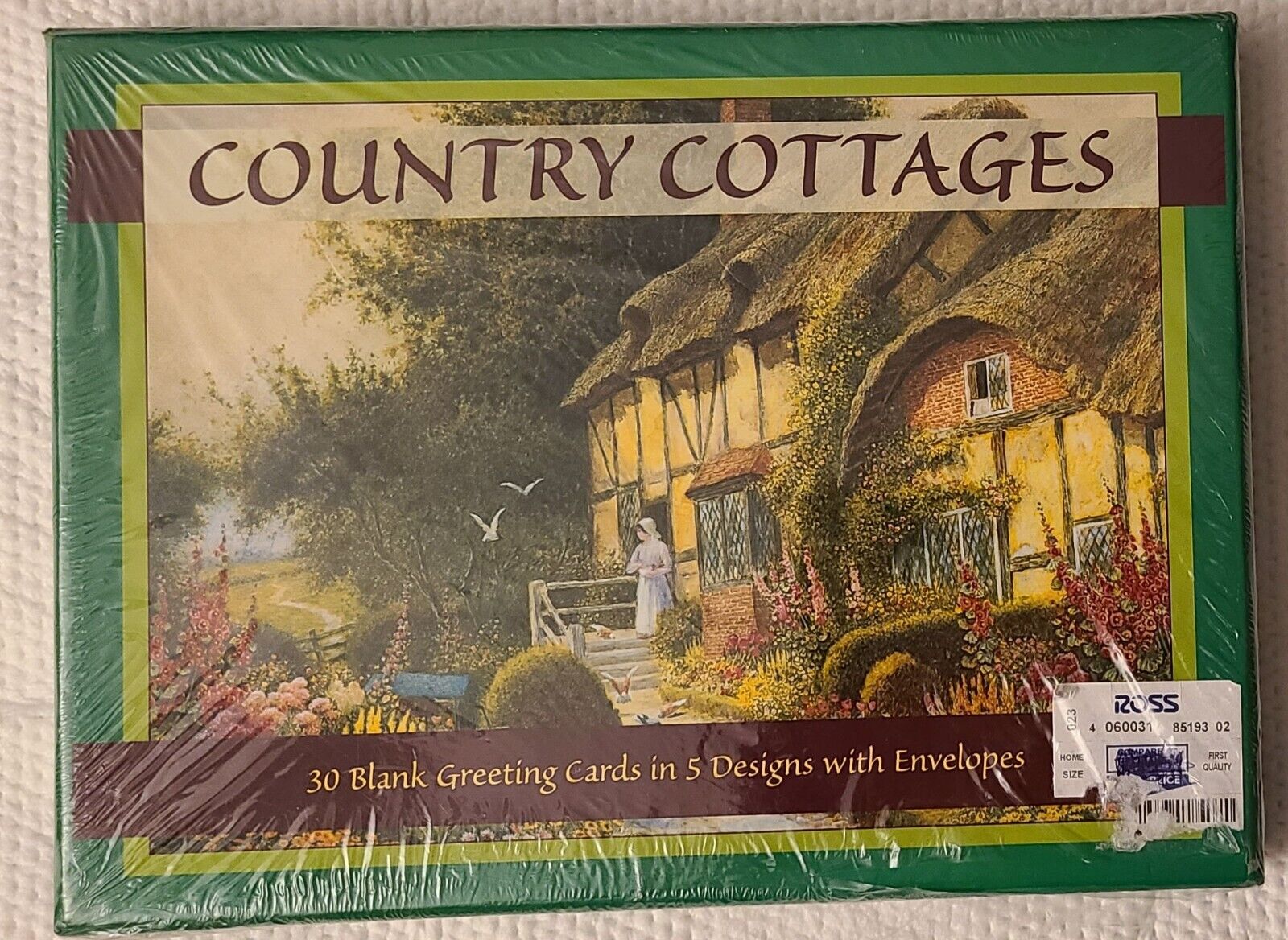 VINTAGE COUNTRY COTTAGE GREETING CARDS BY ROBERT  FREDRICK LTD. (2001) NEW