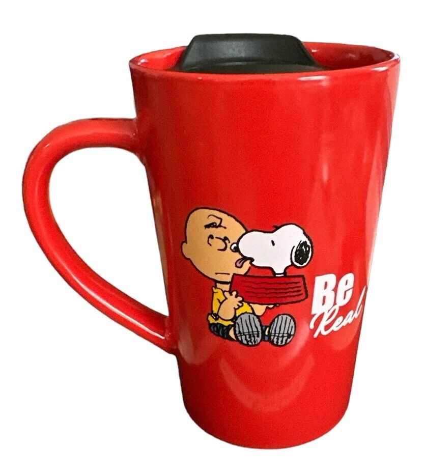 PEANUTS Travel Cup with Lid Snoopy & Charlie Brown \