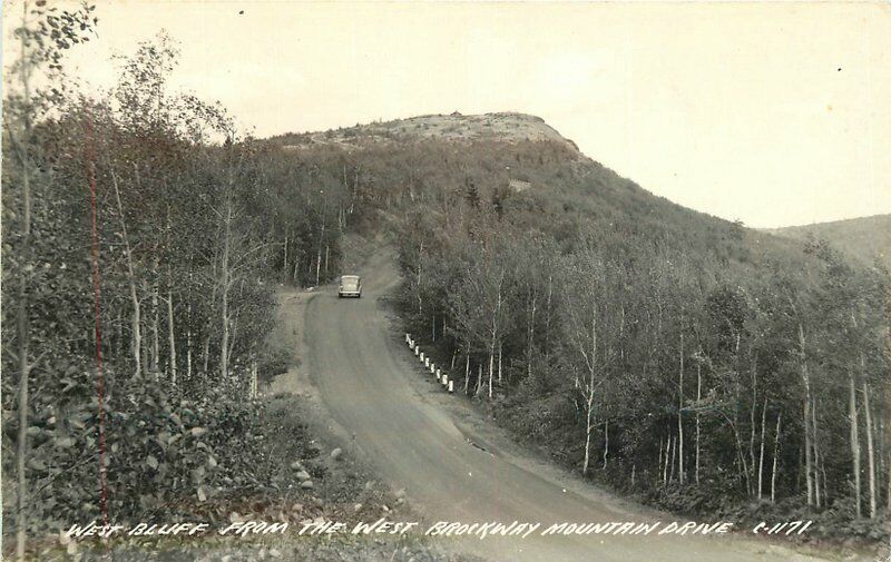 Michigan 1940s Brockway Mountain West Bluff RPPC Photo C-1171 Postcard 22-2963
