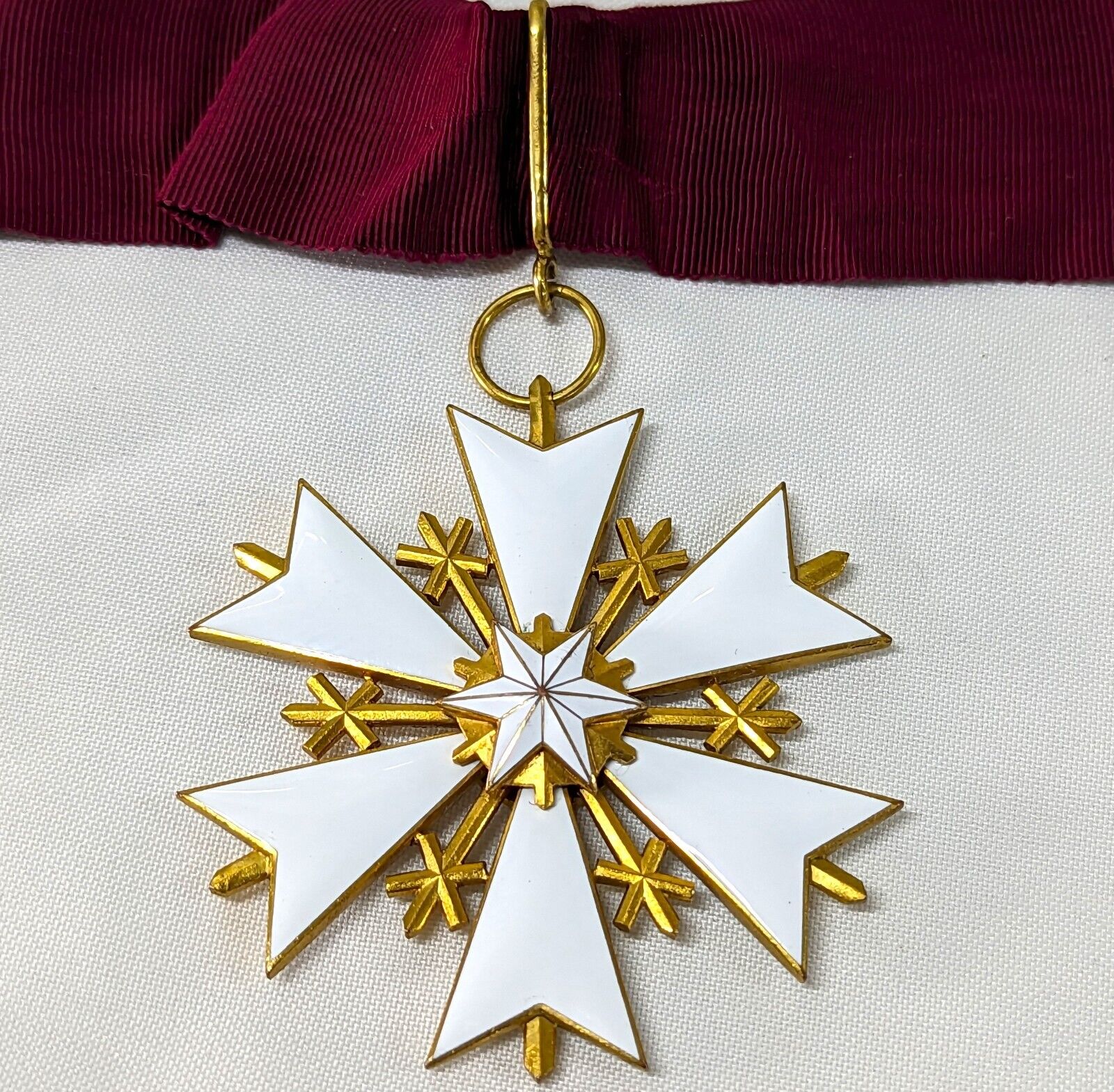 WW1-WW2 Estonia Republic Order of the White Star Commander\'s neck Badge medal