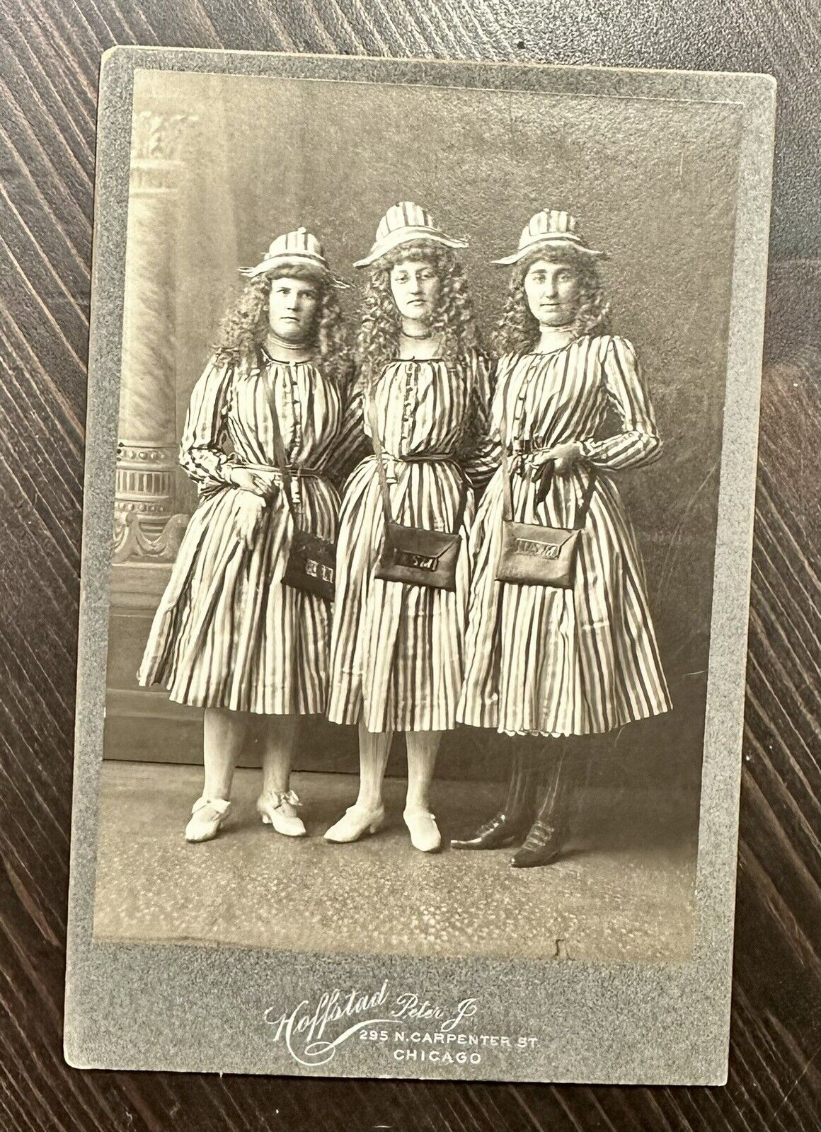 Unusual Photo Crossdresser Postal Workers?? Men Dressed as Women 1800s Gay Weird