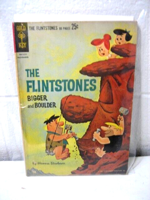 1962 GOLD KEY COMICS  THE FLINTSTONES BIGGER AND BOULDER #1 80 PAGES