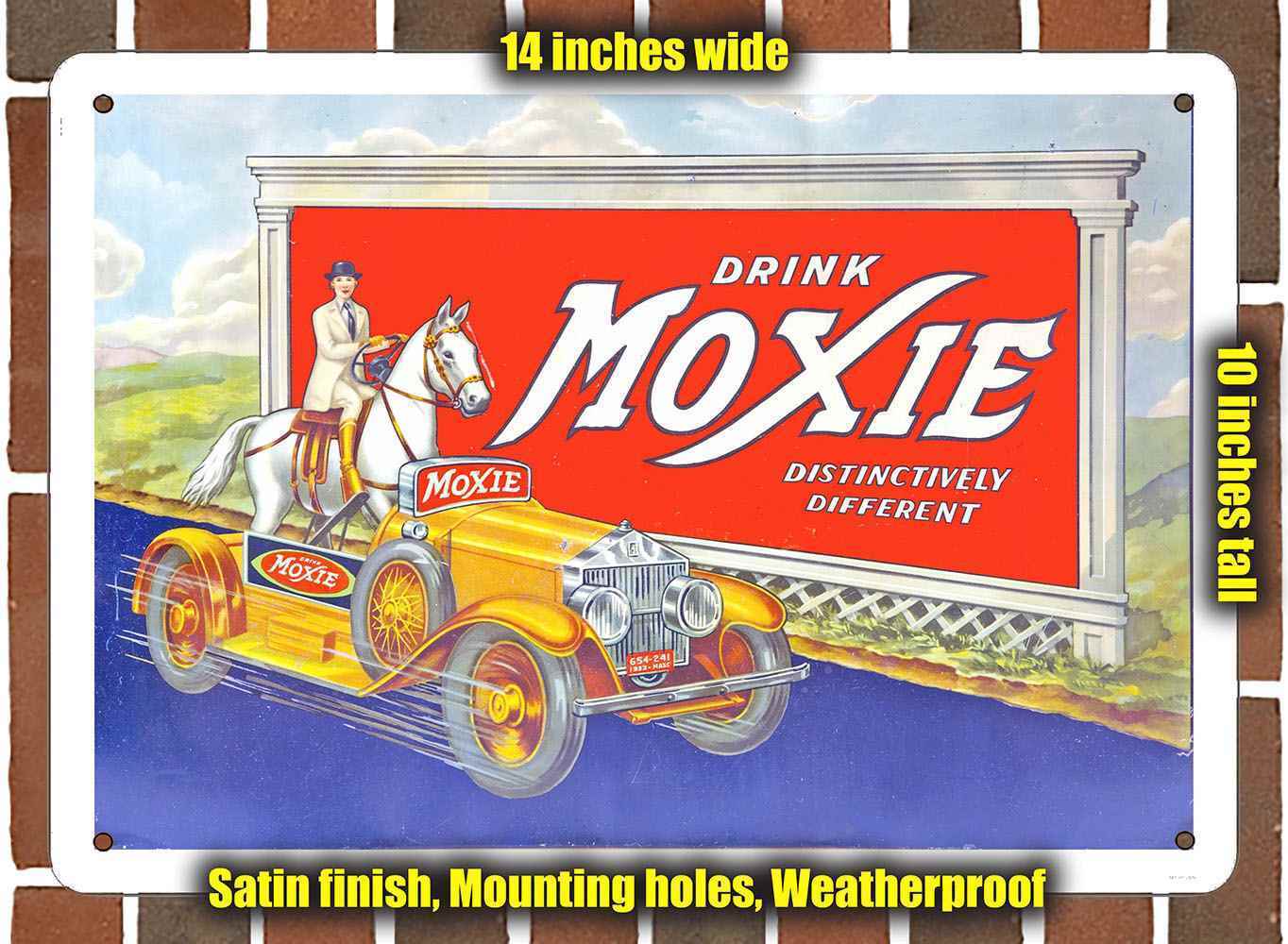 Metal Sign - 1933 Drink Moxie- 10x14 inches