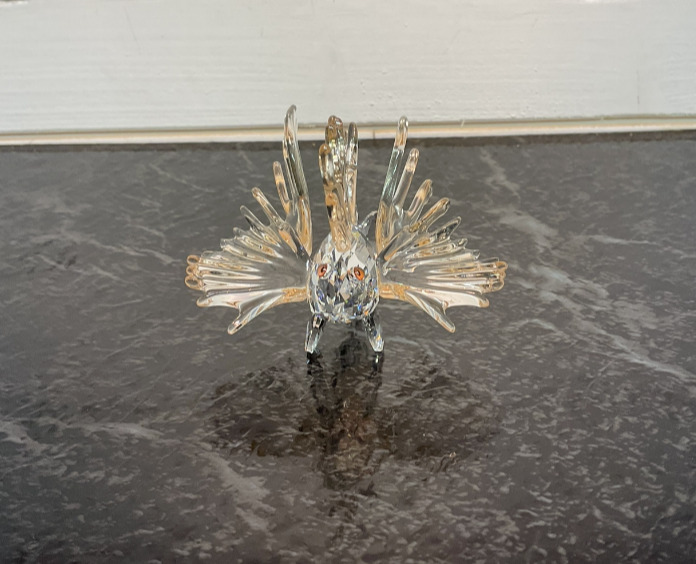 Swarovski Crystal - Lion Fish Figurine - Includes Swarovski Bag