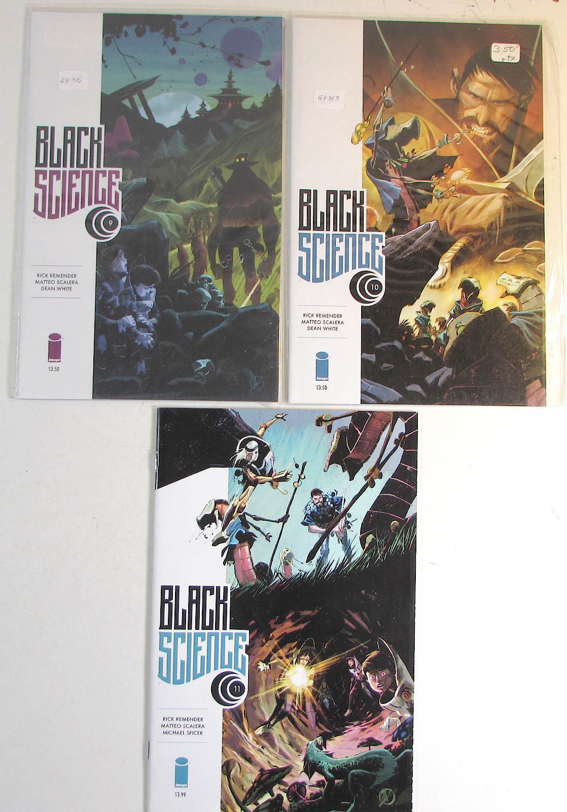 Black Science Lot of 3 #9,10,11 Image Comics (2014) NM 1st Print Comic Books