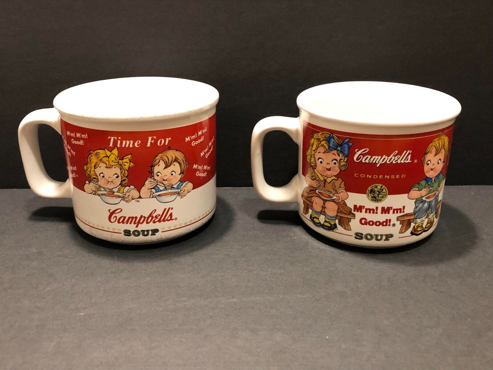 Campbells Mugs- 1997 M'm M'm Good West Wood and 1998 Time for Houston Harvest
