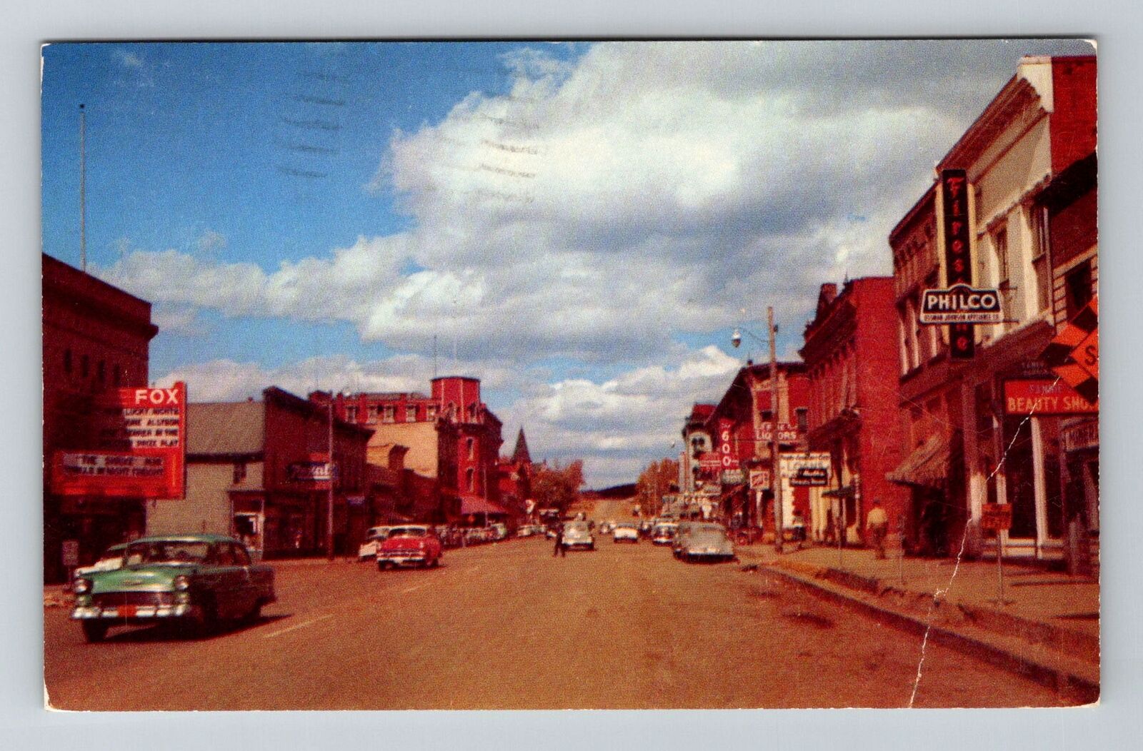 Leadville CO-Colorado, Business Section in Downtown, c1957 Vintage Postcard