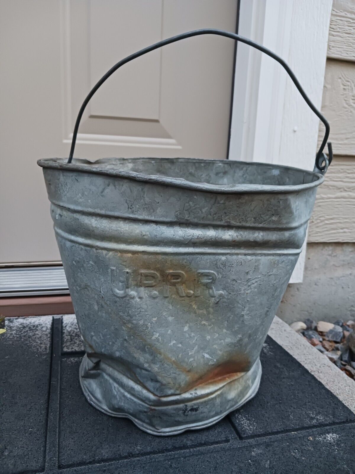 Vintage Antique Union Pacific UPRR Bucket - Found on Sherman Hill