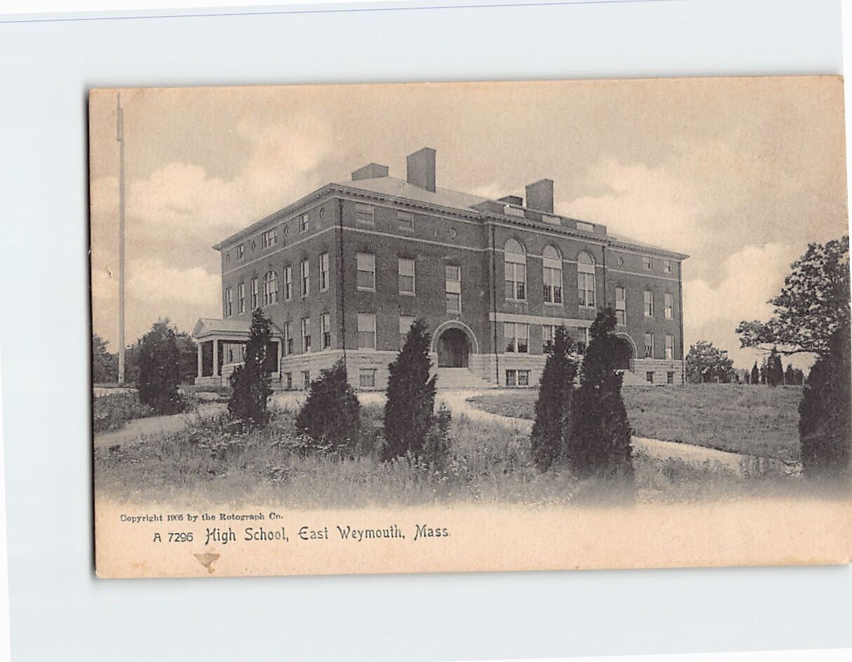 Postcard High School East Weymouth Massachusetts USA