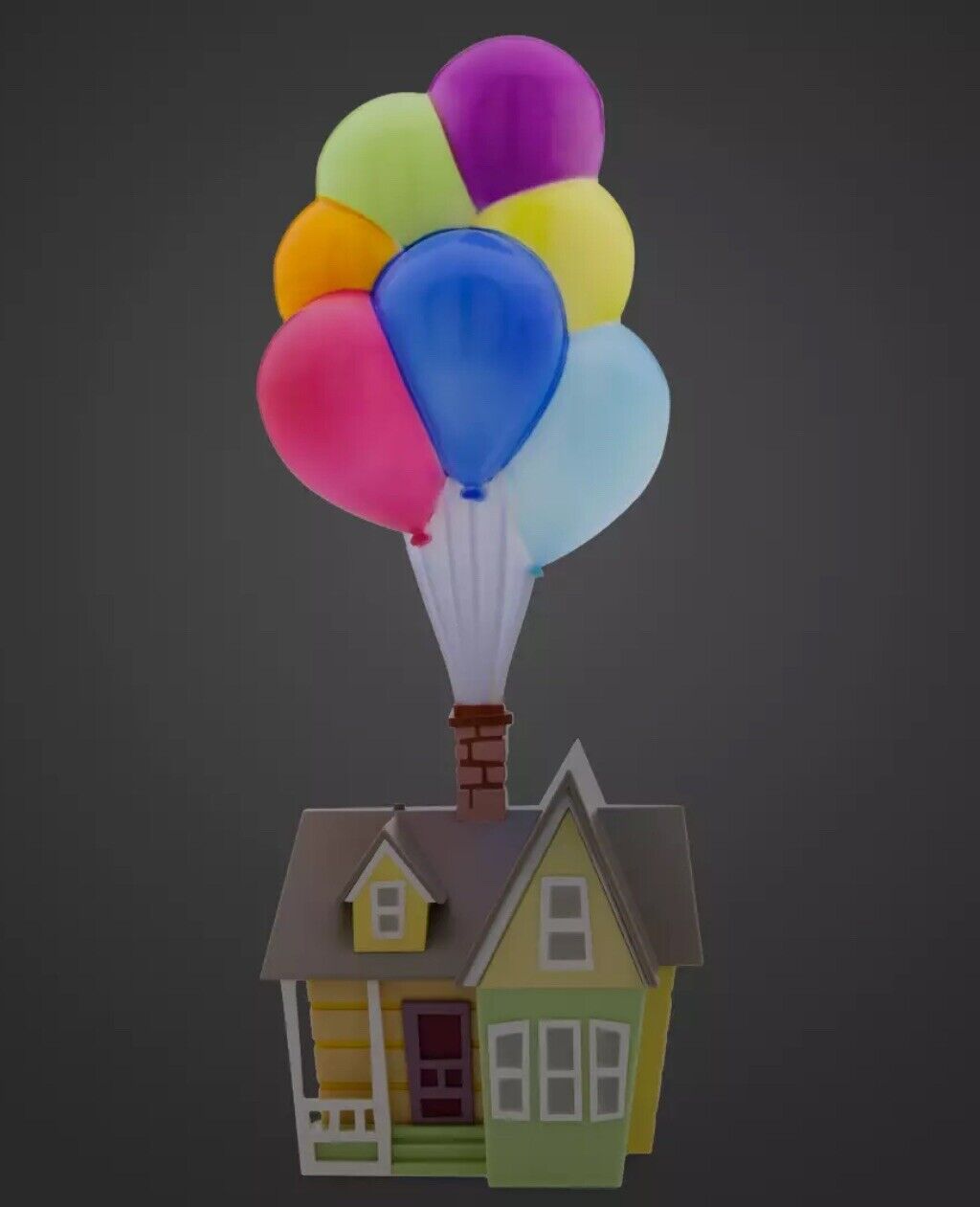 NEW Disney Parks Pixar UP Table Top Lamp Light LED Balloon House Replica Decor.