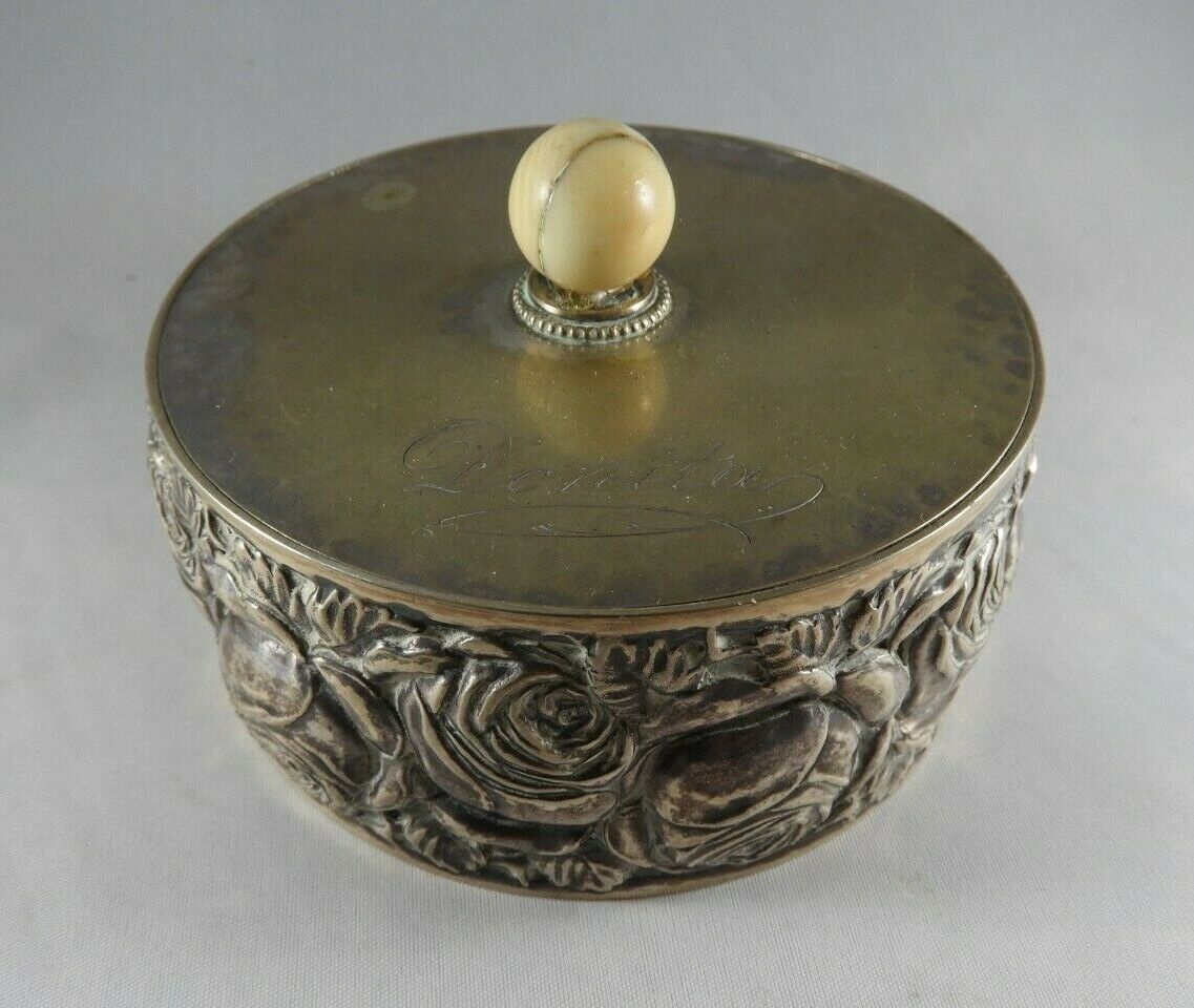 Royal Silver Box Personally Gifted by Queen Margherita of Italy - LOA from Queen