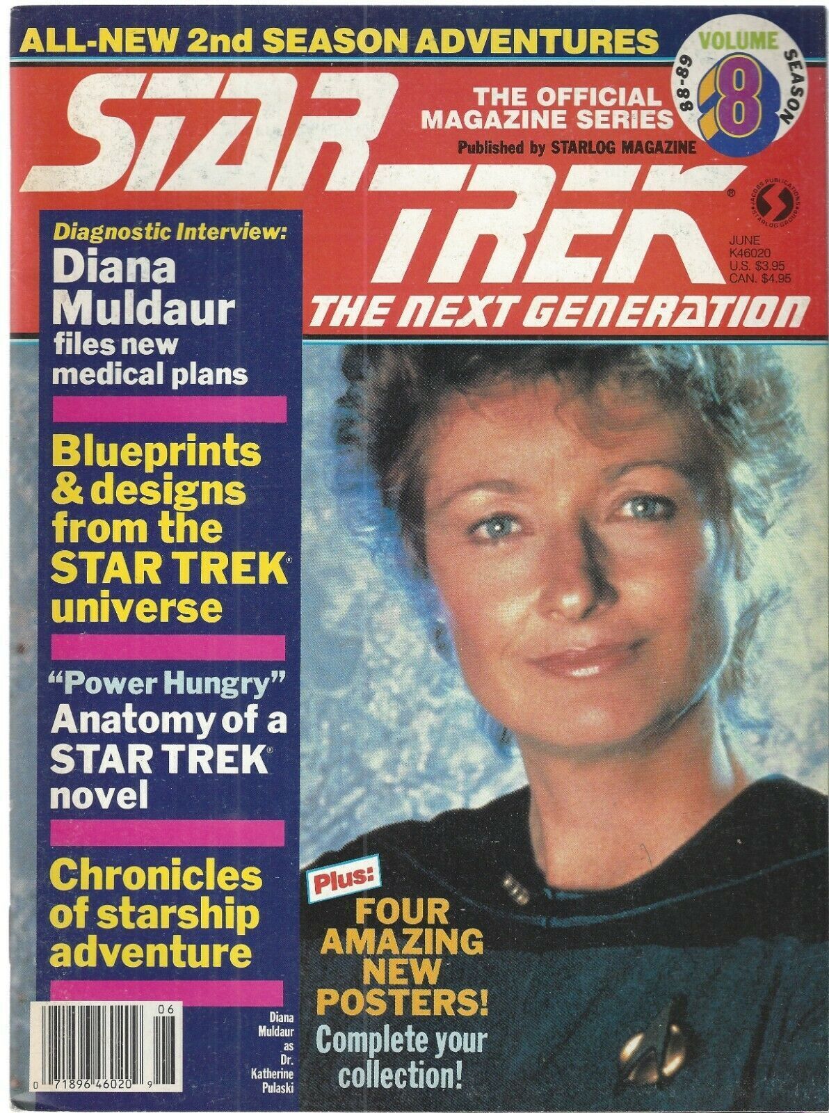 Star Trek The Next Generation Magazine, Volume 8, Very Good Condition