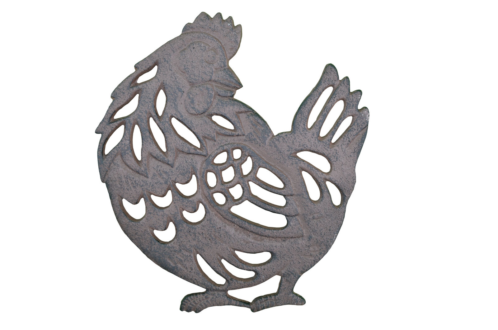 Chicken Trivet Decorative Cast Iron Hot Pad 7.75\